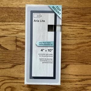 Aria Lite Vent Cover Gray Finish 4" x 10" LITE4X10GRY